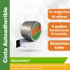 Cinta Tapagoteras 14 Cm Autoadherible Repara Filtraciones Plateado