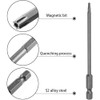 11-Piece Torx Bit Set Long, 100 mm Torx Screwdriver Set,