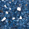 High Luster, 1/2" Reflective Tempered Fire Glass in Neptune Blue