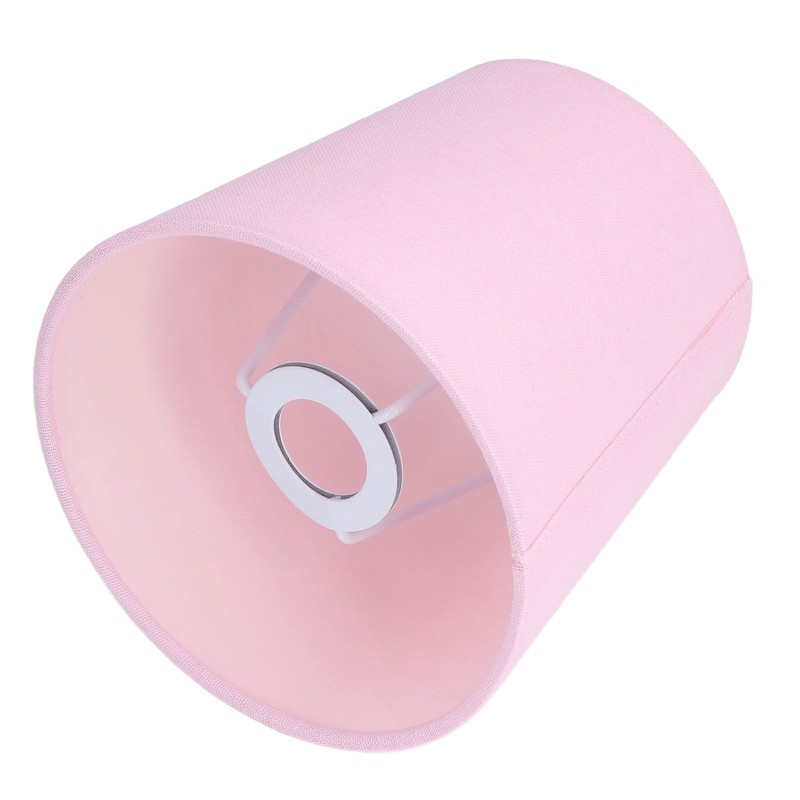 3PCS E14 Lampshade Fabric Ceiling Lamp Shade Exquisite Pink Wall
