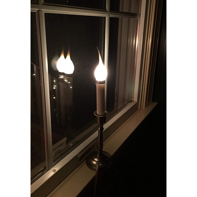 Creative Hobbies® Silicone Dipped Electric Candle Lamp Chandelier Light Bulbs,