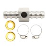 Fuel Line T Fitting Adapter 304 Stainless Steel Pressure Gauge