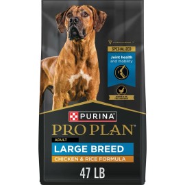 Purina Pro Plan Adult Large Breed HighProtein Chicken Rice Dry Dog Food47-lb bag