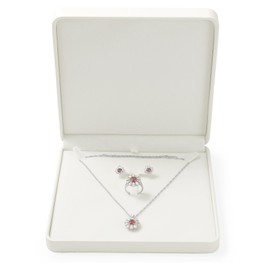 Papten Leather Jewelry Set Box, Necklace Box Jewelry Gift Boxes, Necklace Earring Ring Bracelet Holder for Birthday,Wedding, Valentine's Day Mother's Day (Beige)