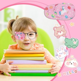 Pack of 8 Eye Patches, Strabismus Children's Eye Masks, Colourful Children's Eye Patches, Left and Right Eye Patch for Children, Eye Patches, Boys Eye Patches, Girls Glasses Eye Patch