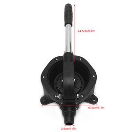 Marine Manual Diaphragm Bilge Pump 45Lpm / 720GPH Stainless Steel Thread Non Slip Handle