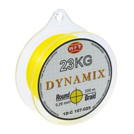 WFT Round Dynamix #1D-C 106-008 300 m Braided Fishing Line 0.08 mm Yellow