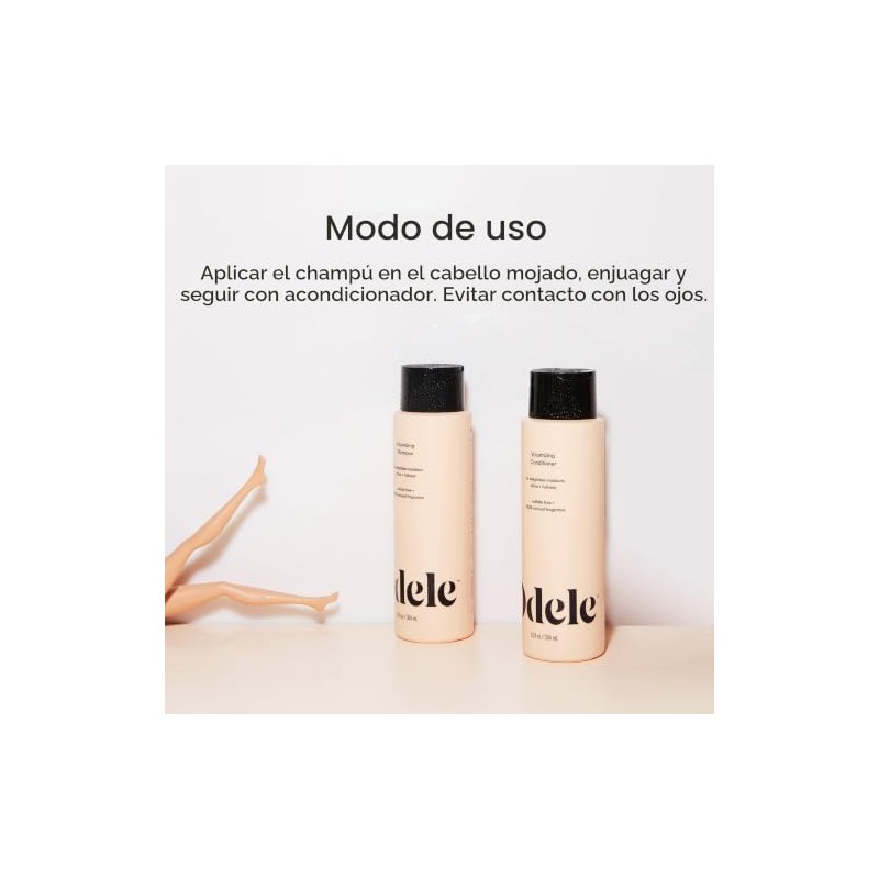 Odele Set de Champú y Acondicionador Sin Sulfatos Voluminizador, Agrega
