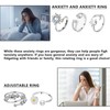 ThrivingAura 5Pcs Anxiety Ring for Women, Fidget ring, Adjustable Open