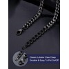 Bandmax Mens Black Barbed Wire Necklace 18 Inches Chunky Chain