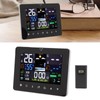 Weather Clock Humidity Temperature Sensor Meter Thermometer for Home Office