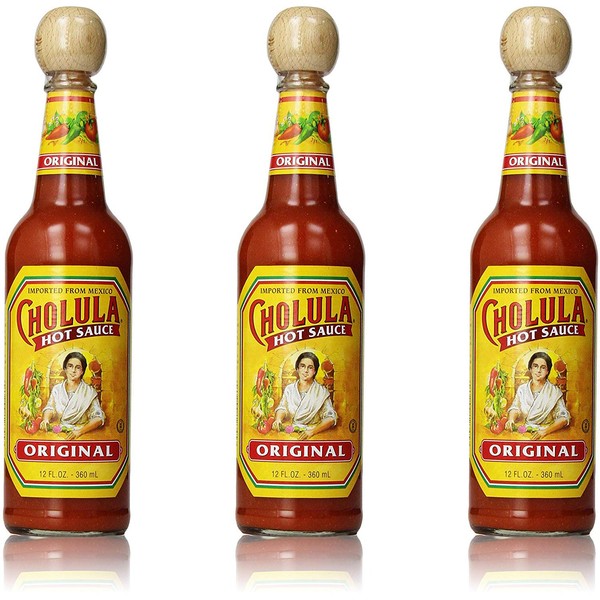 Cholula Original Hot Sauce, 12 Fluid Ounces, Pack of 3