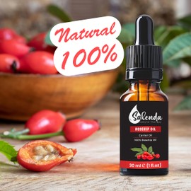 Salenda Salenda Rosehip Oil for Face, Cold Pressed Rose Hip Seed Oil, Carrier Oil for Skin-1 Fl Oz (30 ml)