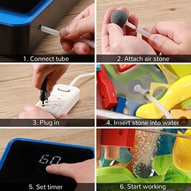 AIRTHEREAL - AH1000 - Máquina portátil de ozono para agua y aire - 1000 mg/h, ozonizador líquido multiusos con iones negativos y temporiz...