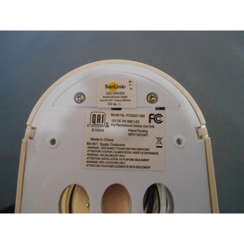 SUNLINK *SET OF 2 RV 12 VOLT LED CEILING LIGHT