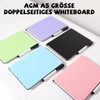 AGM Mini Whiteboard, Green, Portable A5 Whiteboard, No Magnet, Small