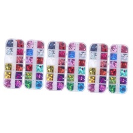 Healvian Love Heart Glitter Sequin Nail Art Decoration of Iridescent Nail Shining for Crafts Makeup Designs
