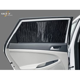 GalaxyAutoShield Custom Fit Rear Side 2nd Row Window Sunshades (2pcs) for 2016 2017 2018 2019 2020 2021 Hyundai Tucson SUV, Accessories UV Reflector Privacy Insulated Protection (Made in USA)