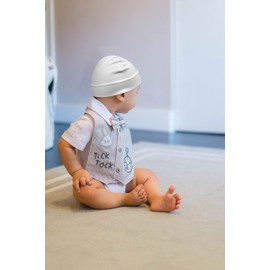 TRAMLE Baby Boys Beanie Hat 4 Pack 0-3 Years Soft Cute Knit Cap Soft Double Layered Hats