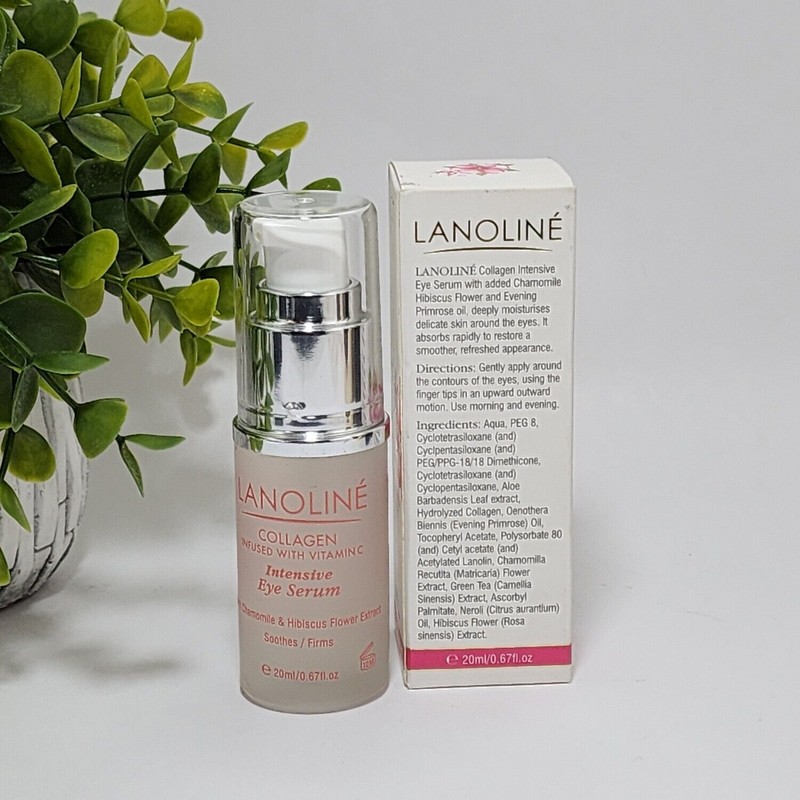 Lanoline Collagen Vitamin C Intensive Eye Serum Chamomile Hibiscus flower