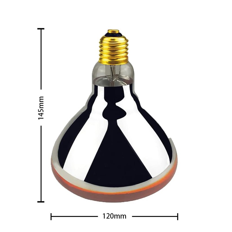 BONGBADA Heat Lamp PAR38 250W 2 Pack Red Infrared Heavy