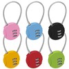 Bonsicoky 6 Pack 3 Digit Combination Lock - Outdoor Waterproof