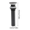 Bathroom Basin Sink Drain Brass Stainless Steel Pop Up Draining
