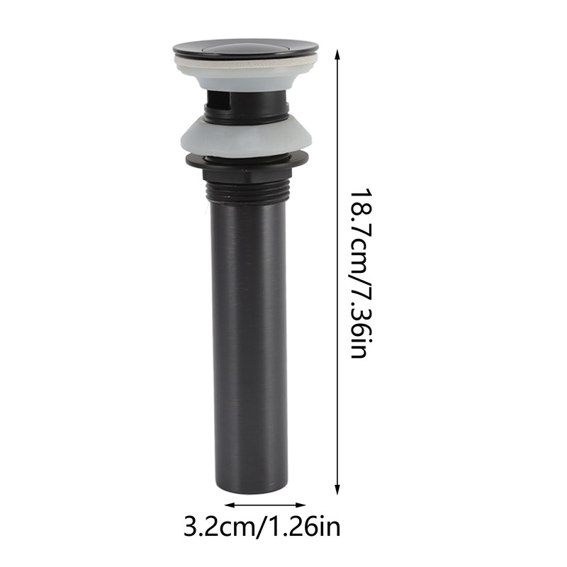 Bathroom Basin Sink Drain Brass Stainless Steel Pop Up Draining