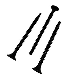 Drywall Screws, #6 x 1-7/8 inch, Black Phosphate, Fine Thread, #2 Phillips drive, 3800 PCS Bulk Pack, Self-Drilling (3800)