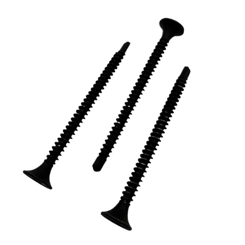 Drywall Screws, #6 x 1-7/8 inch, Black Phosphate, Fine Thread,