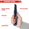 WORKPRO 18mm Retractable Utility Knife, Heavy Duty Snap-off Box Cutter