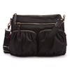 Korvara Nylon Crossbody Bag, Black - Premium Lightweight Top-Zip Handbag