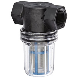 Banjo LSTM050-80C Polypropylene Mini T-Strainer with Clear Bowl, 80 Mesh, 1/2" NPT Female