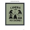 Unbranded Camping with  gnomies blanket pattern,50x60"