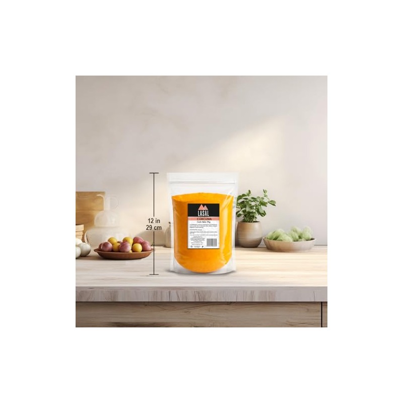 Cúrcuma molida 1 Kilogramo Pouch Resellable Lasal, 1000 grams, 1000