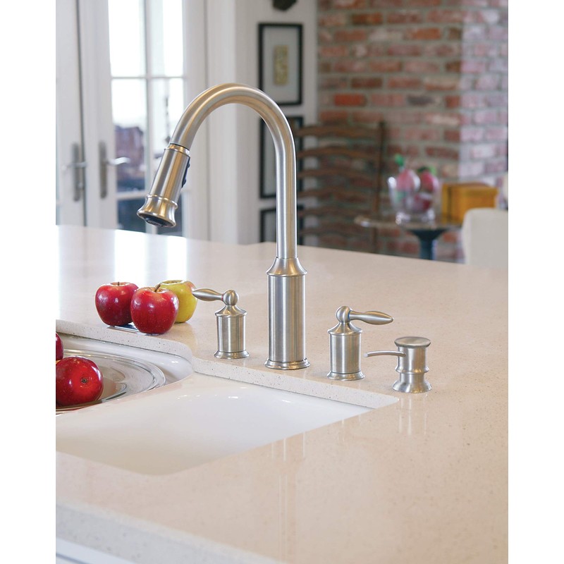 Moen 3944ORB Deck Mounted Kitchen Soap Dispenser with Above the