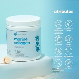 ela nutrition | Marine Collagen | Péptidos bioactivos de colágeno hidrolizado marino + ácido hialurónico + biotina + vitamina C + vitamina E | 334 gra