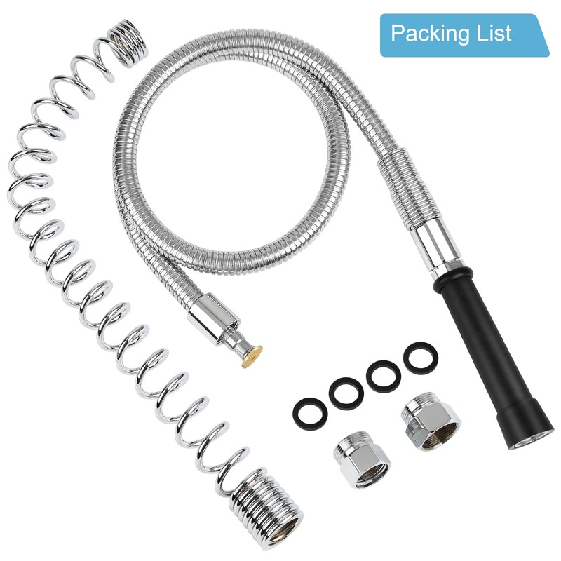 44inch Pre Rinse Hose with Grip Handle & Spring, Replacement