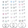 Thunaraz 24 Pairs Hypoallergenic Screw Back Earrings for Women Surgical