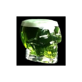 Artis Tiki Skull Glass 24.75oz / 700ml | 70cl Novelty Cocktail Glass, Death Skull Glass, Hawaiian Glass