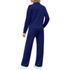 XIEERDUO Two Piece Sets for Women Zip-Up Sweatshirt Wide Leg
