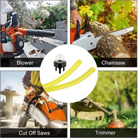 Hipa Fuel Line with Primer Bulb for Husqvarna Chainsaw 235 236 240 340 345 350 353 440 445 450 460 Trimmer Weedeater 123L 225 232L 227L 240L 322L 323 325 326 125B 125BVX Blower 503936601