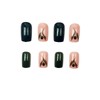 UEYRSEDB Green Press on Nails Short Square Spring Fake Nails
