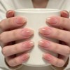 48 Piezas Uñas Press On,Uñas Postizas De Cortas Largas De