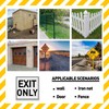 BTHUKO Traffic Sign, Legend "EXIT ONLY", 12" x 12" inch,