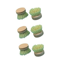 Brushmann Wooden Dish Brush Heads x6