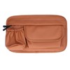 Waterproof Storage Bag Artificial Leather Brown Zipper Organizer for Vespa