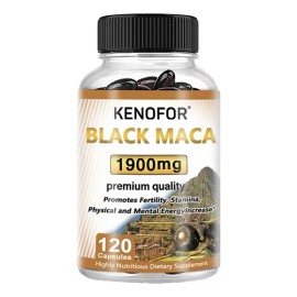 Cápsulas Blandas De Maca Negra Orgánica Kenofor De 1900 Mg