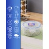 Lock & Lock 70100 L&L Classic Short Round Container, Clear