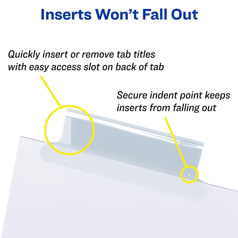 AVE11122 - WorkSaver Big Tab Dividers